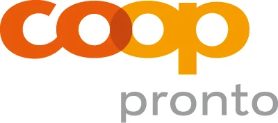 "Coop pronto" logo with "Coop" in orange and "pronto" in gray underneath.